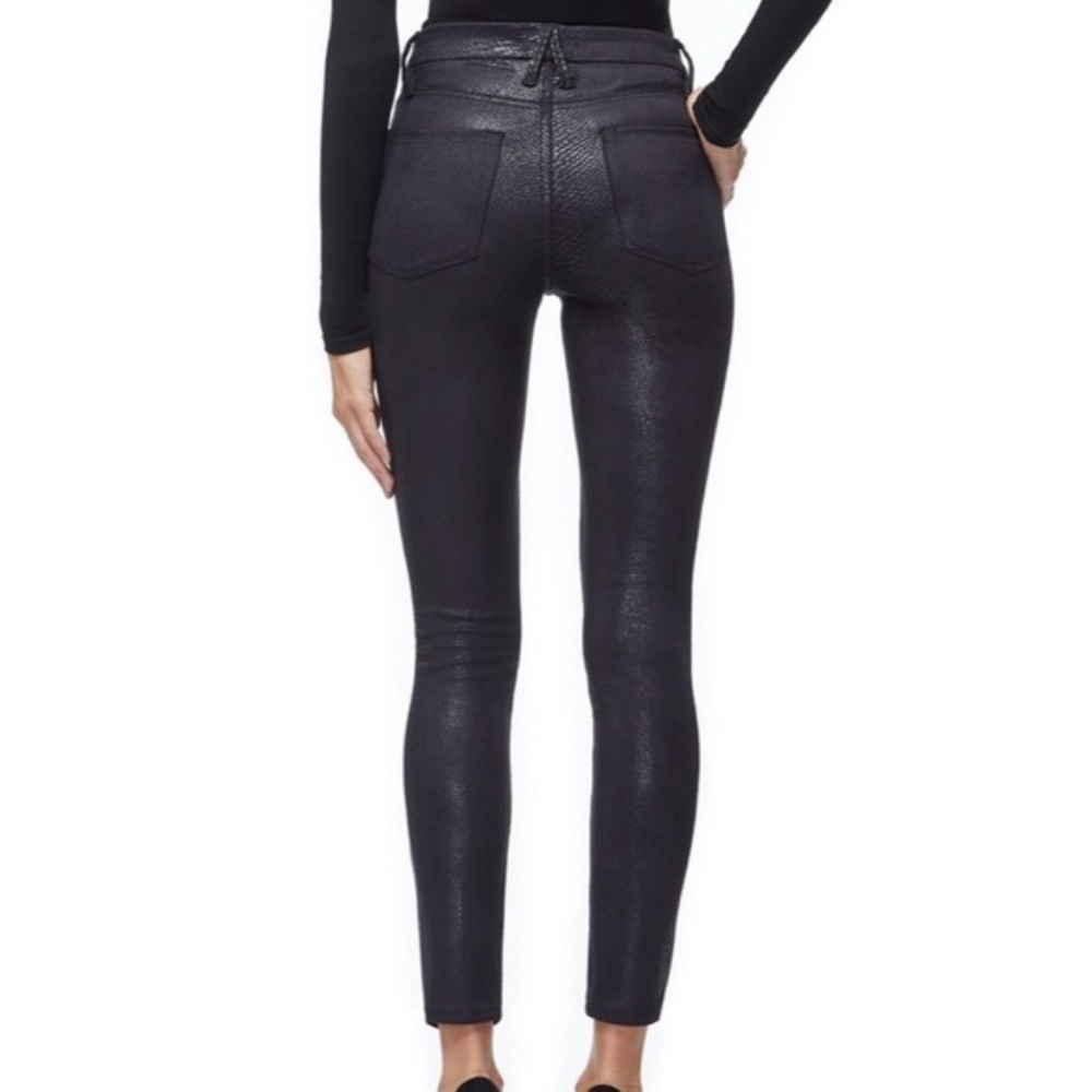Good American Good Legs snakeskin leggings